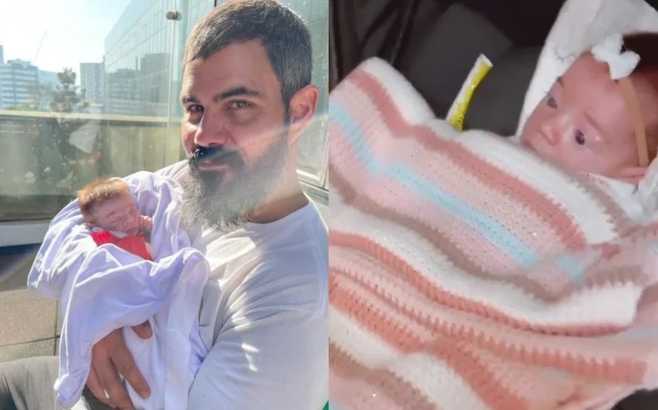 Filha do ator Juliano Cazarré volta para UTI e coloca stent