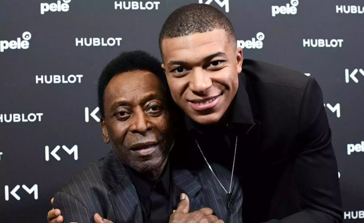 Pelé agradece a Mbappé por orações e dá recado: ‘Feliz em ver você quebrar meus recordes’