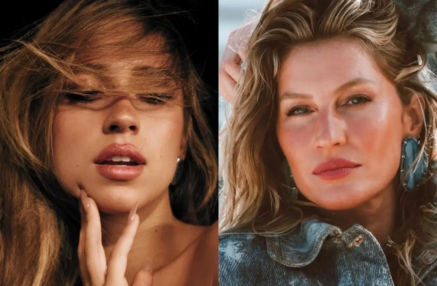 Tate McRae se inspira em Gisele Bündchen para figurino de turnê: “Minha rainha”