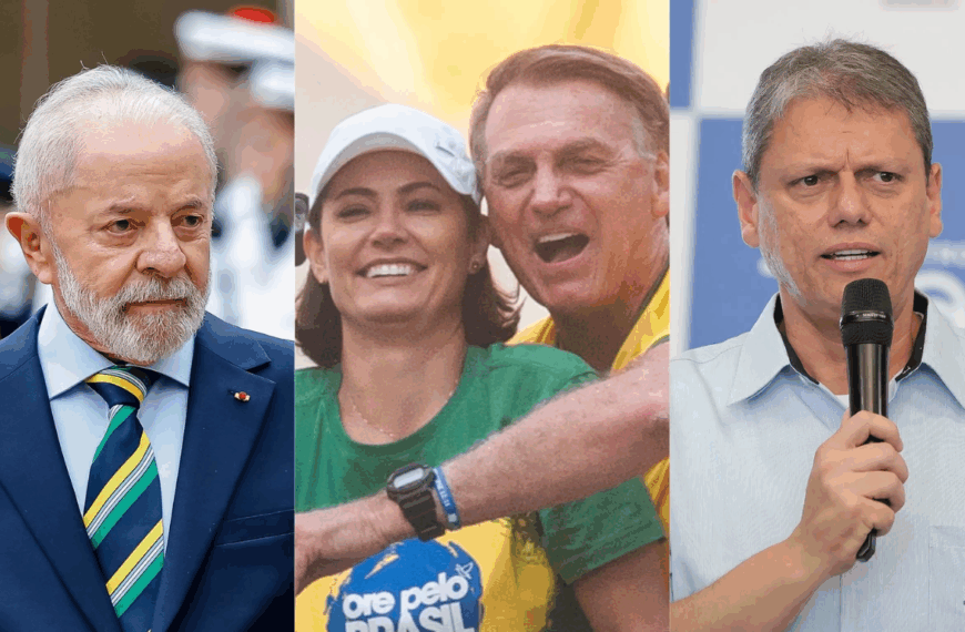 Lula perderia para Bolsonaro, Michelle e Tarcísio em São Paulo