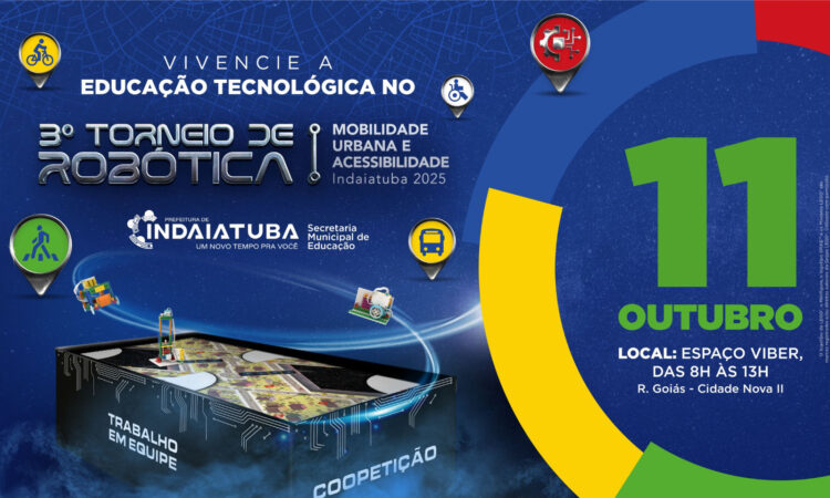 Secretaria de Educação anuncia o 3º Torneio de Robótica Educacional no dia 11 de outubro