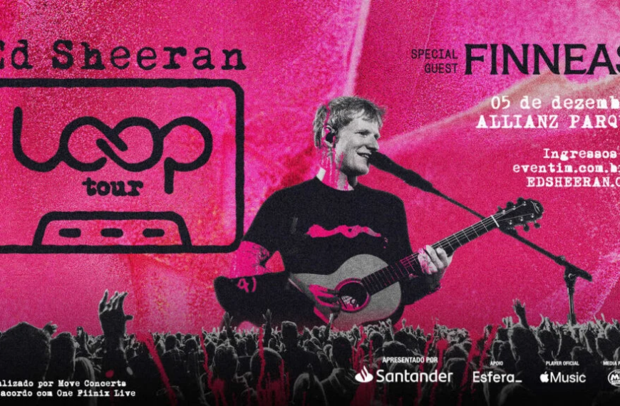 ED SHEERAN anuncia show da nova turnê mundial ‘LOOP TOUR’ no Brasil