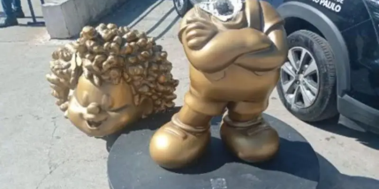 Estátua de personagem da Turma da Mônica tem a cabeça arrancada em SP