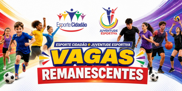Esporte Cidadão e Juventude Esportiva abrem inscrições para vagas remanescentes em agosto