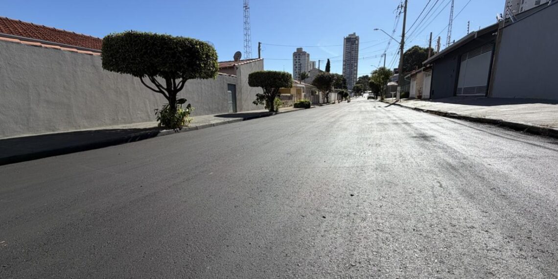 Secretaria de Obras e Vias Públicas finaliza recapeamento da Rua Padre José Anchieta