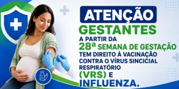 Secretaria de Saúde reforça disponibilidade das vacinas de bronquiolite e influenza para gestantes