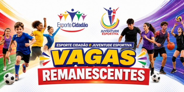 Esporte Cidadão e Juventude Esportiva abrem inscrições para vagas remanescentes em agosto