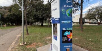 Parque Ecológico ganha três estações de hidratação com água gelada e recarga de celular