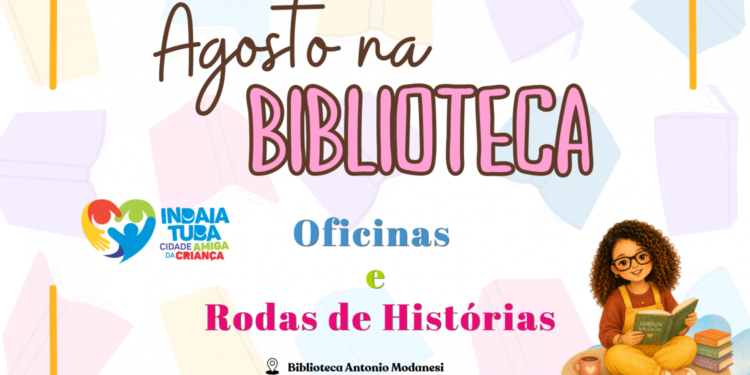 Agenda Infantil de Agosto da Biblioteca Antonio Modanesi reúne histórias e atividades criativas
