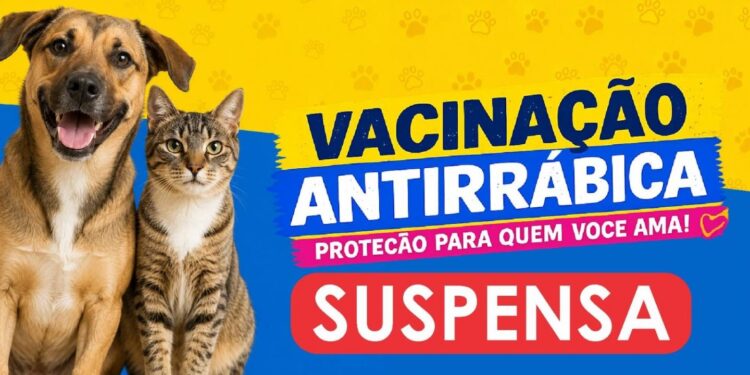 Comunicado: Vacinação antirrábica de rotina é suspensa neste sábado (15)