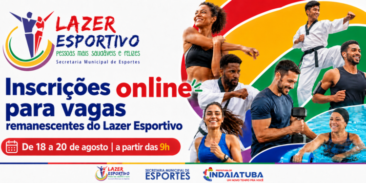 Esportes abre inscrições para vagas remanescentes do Lazer Esportivo no dia 18