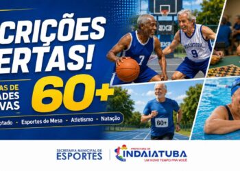 Esportes anuncia novas vagas para atletas 60+ visando Jogos da Melhor Idade em 2027