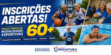 Esportes anuncia novas vagas para atletas 60+ visando Jogos da Melhor Idade em 2027