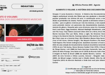 Cultura abre inscrições para curso sobre documentários musicais que acontece no dia 6 de agosto