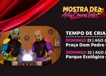 Espetáculo Tempo de Criar terá duas apresentações gratuitas neste domingo dia 23 de agosto