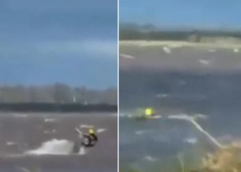 Atleta de kitesurf morre após acidente em manobra e namorada grava últimos momentos