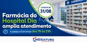 Farmácia do Hospital Dia amplia atendimento e passa a funcionar das 7h às 23 horas