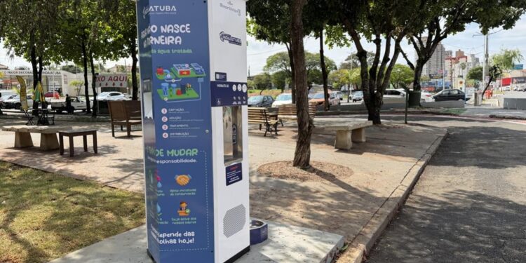 Parque Ecológico ganha três novas estações de hidratação com água gelada e recarga de celular