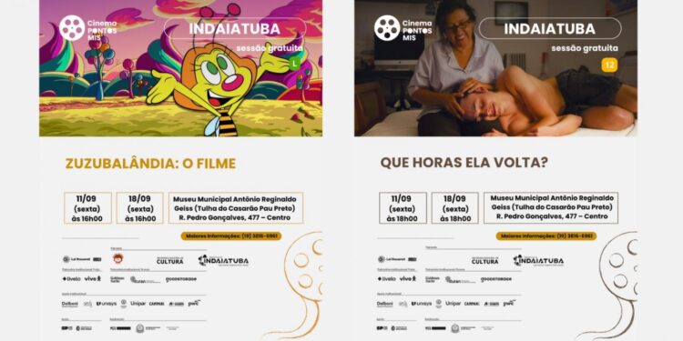 Sessões Duplas do Pontos MIS levam cinema gratuito ao Casarão Pau Preto nos dias 11 e 18 de setembro