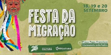 Festa da Migração 2026 divulga nova programação para os dias 18, 19 e 20 de setembro