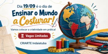 Indaiatuba integra iniciativa mundial de incentivo à costura no dia 19 de setembro