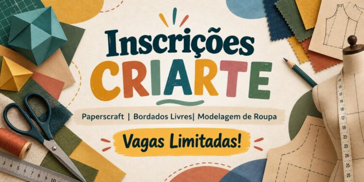 Criarte abre vagas para oficinas de economia criativa a partir de 21 de setembro