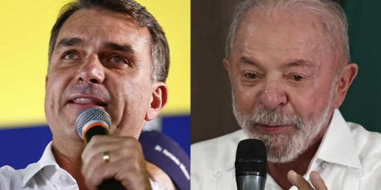 Flávio Bolsonaro tem 48% das intenções de voto contra 45% de Lula, em cenário de 2º turno