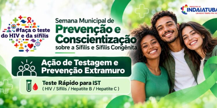 Outubro Verde terá ação de conscientização e testagem para ISTs em Indaiatuba