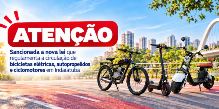 Prefeito sanciona lei que regulamenta circulação de bikes elétricas, autopropelidos e ciclomotores