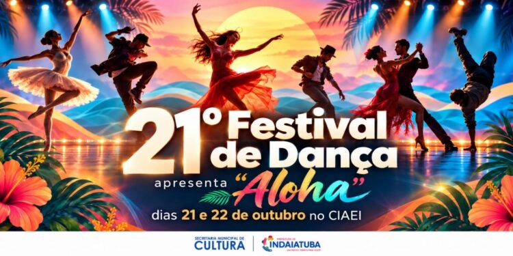 21º Festival de Dança 2026 apresenta "Aloha" nos dias 21 e 22 de outubro