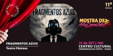 11ª Mostra de Artes Cênicas recebe espetáculo "Fragmentos Azuis" no dia 27