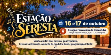 Estação Seresta reúne música, cultura e atividades para toda a família nos dias 16 e 17 de outubro.